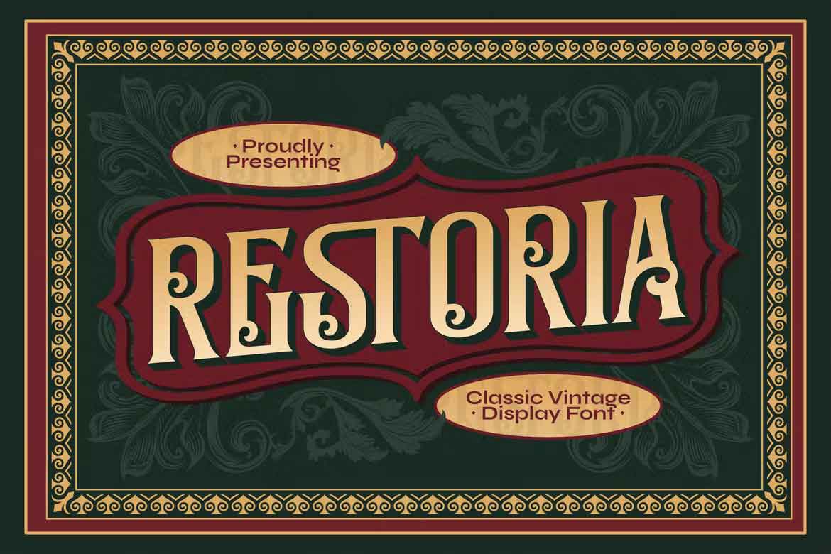 Restoria Font preview